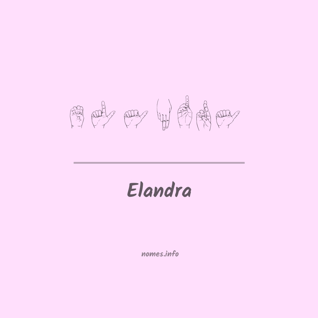 Elandra em Libras
