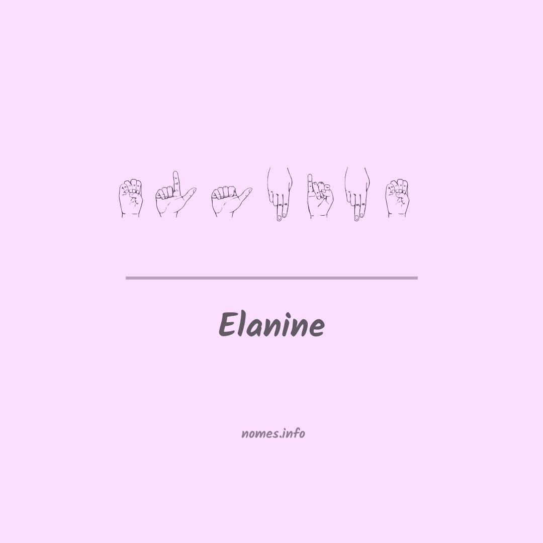 Elanine em Libras