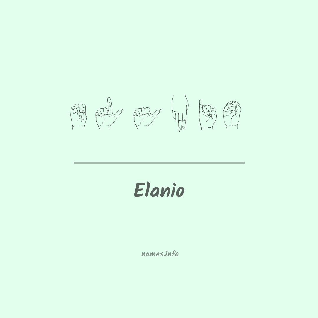 Elanio em Libras
