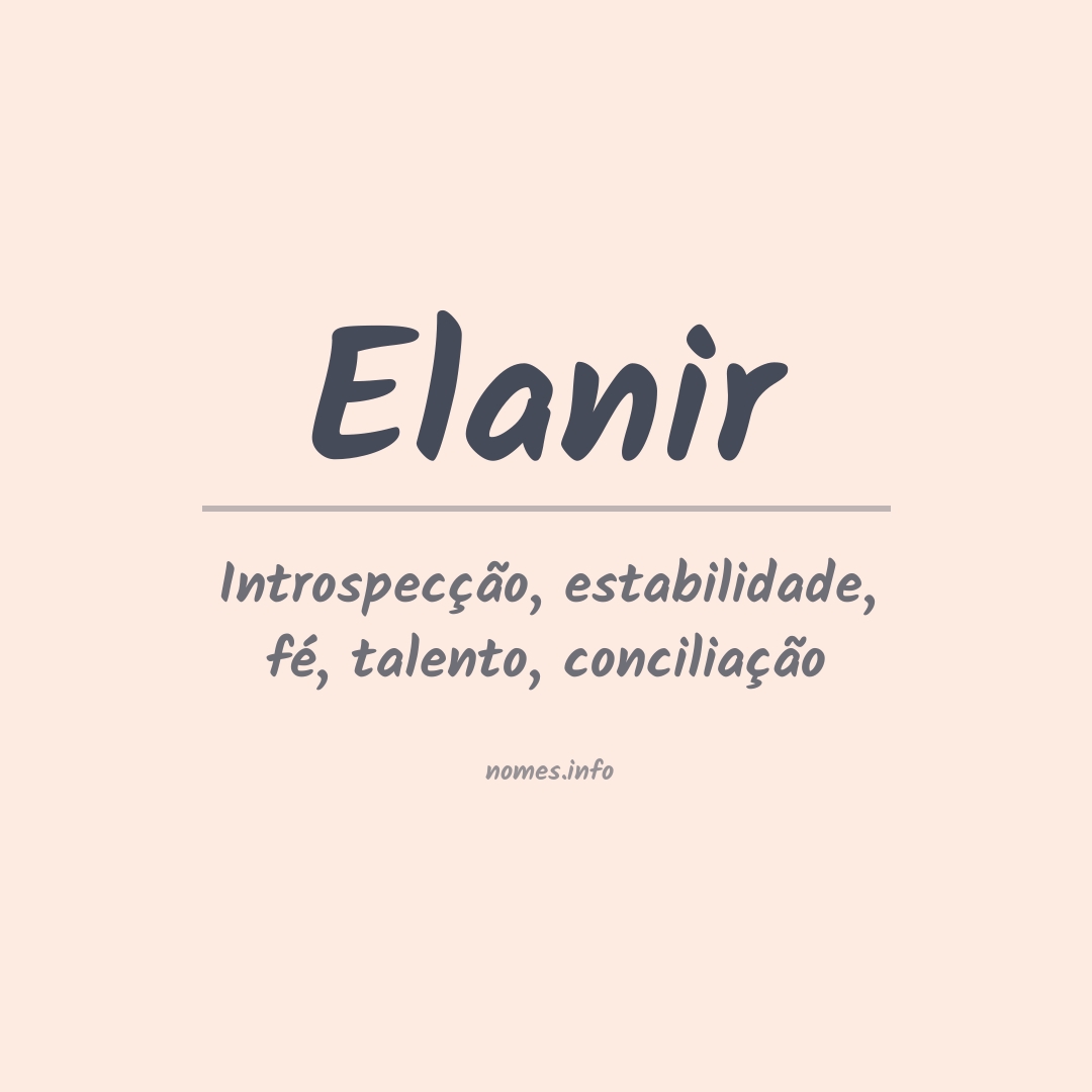 Significado do nome Elanir