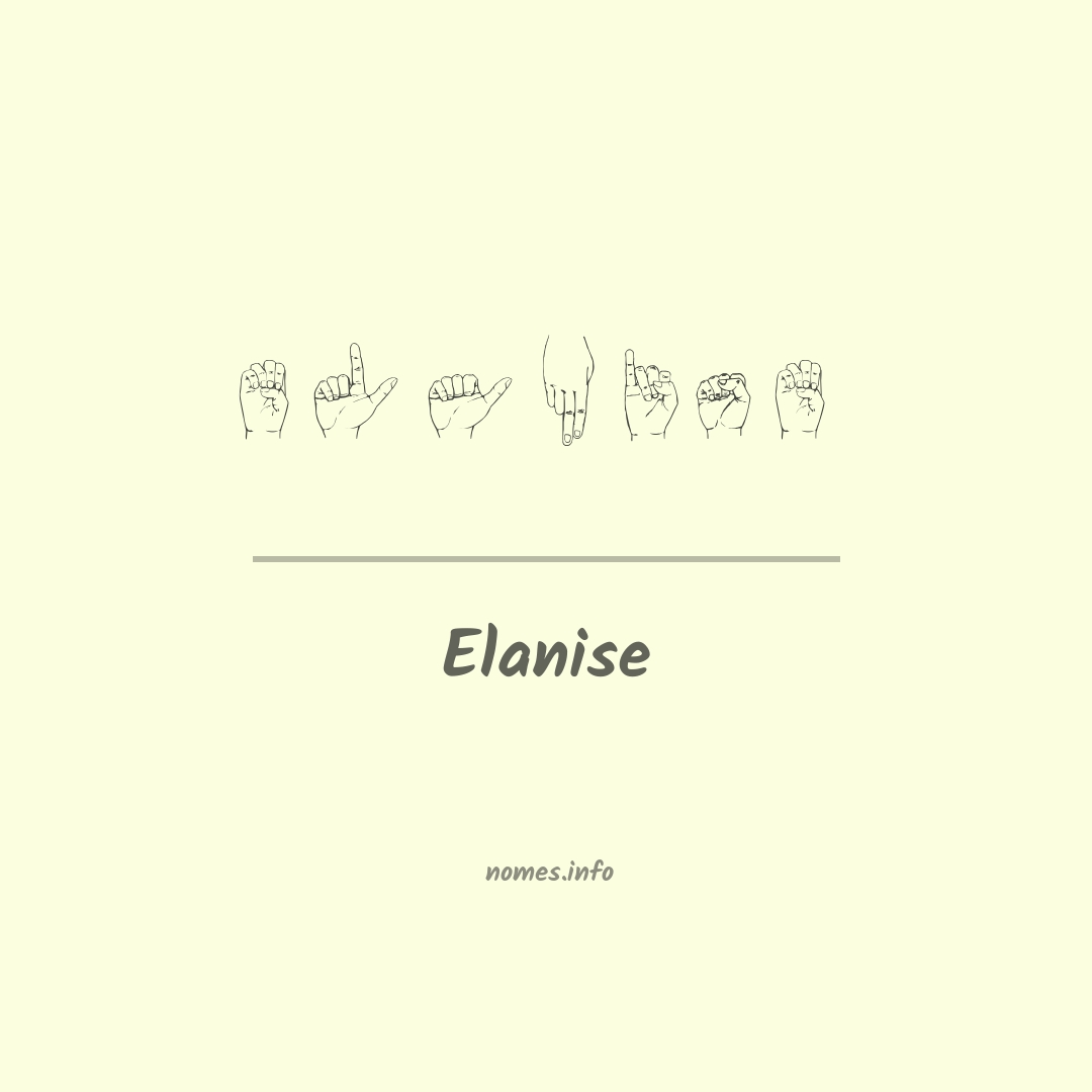 Elanise em Libras