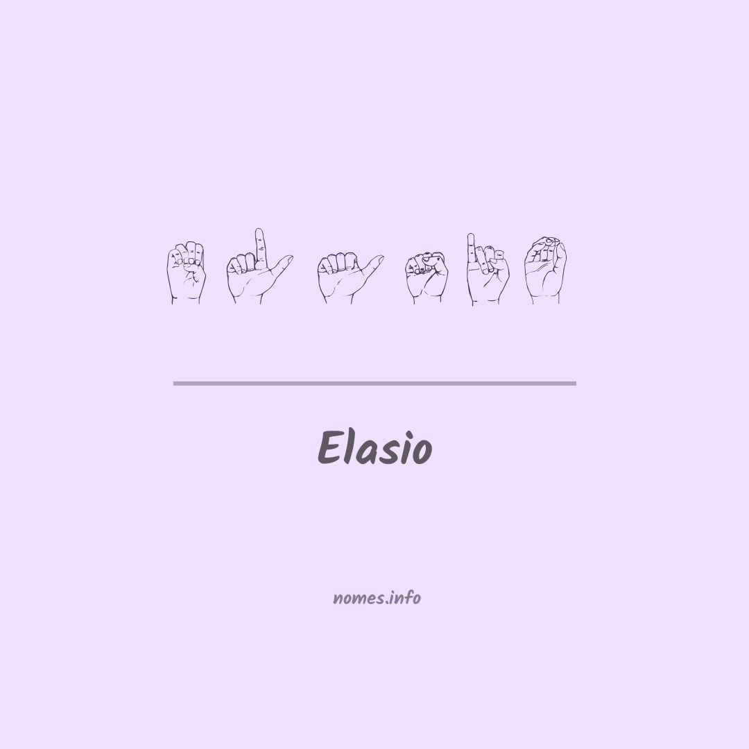 Elasio em Libras