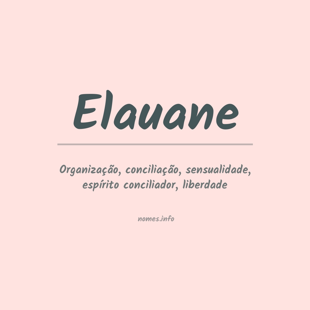 Significado do nome Elauane