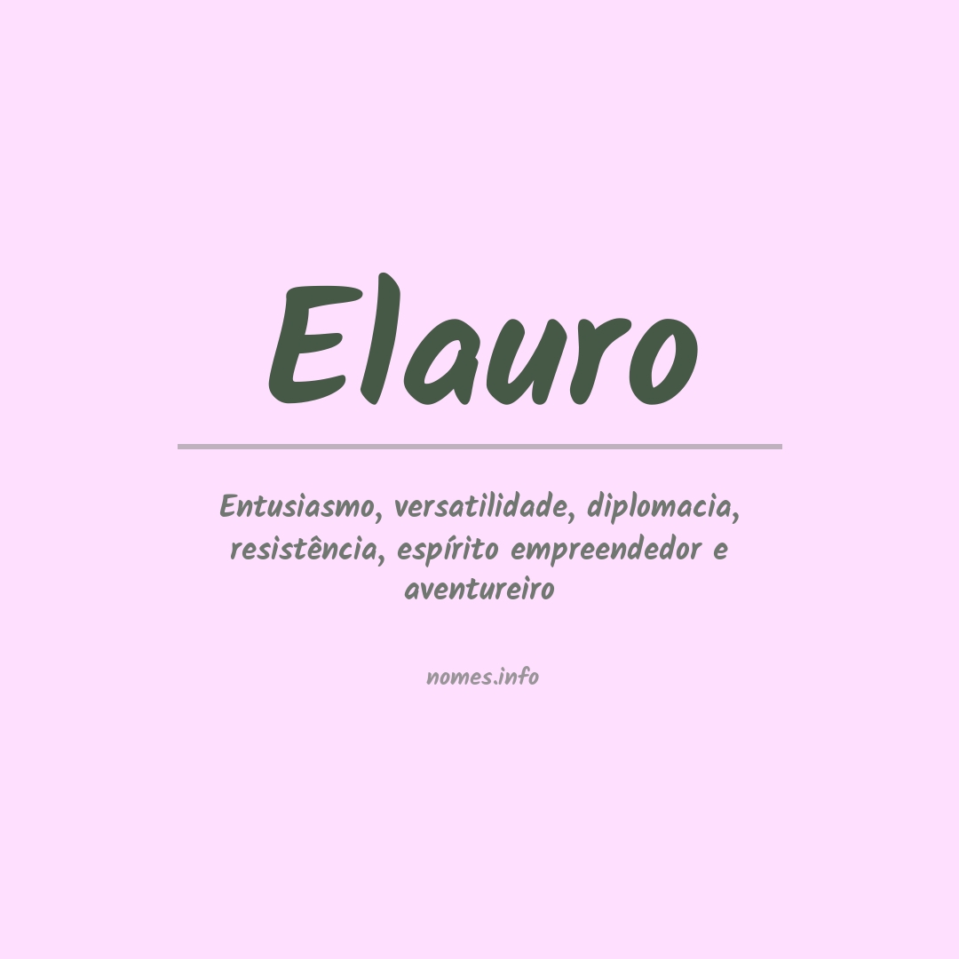 Significado do nome Elauro