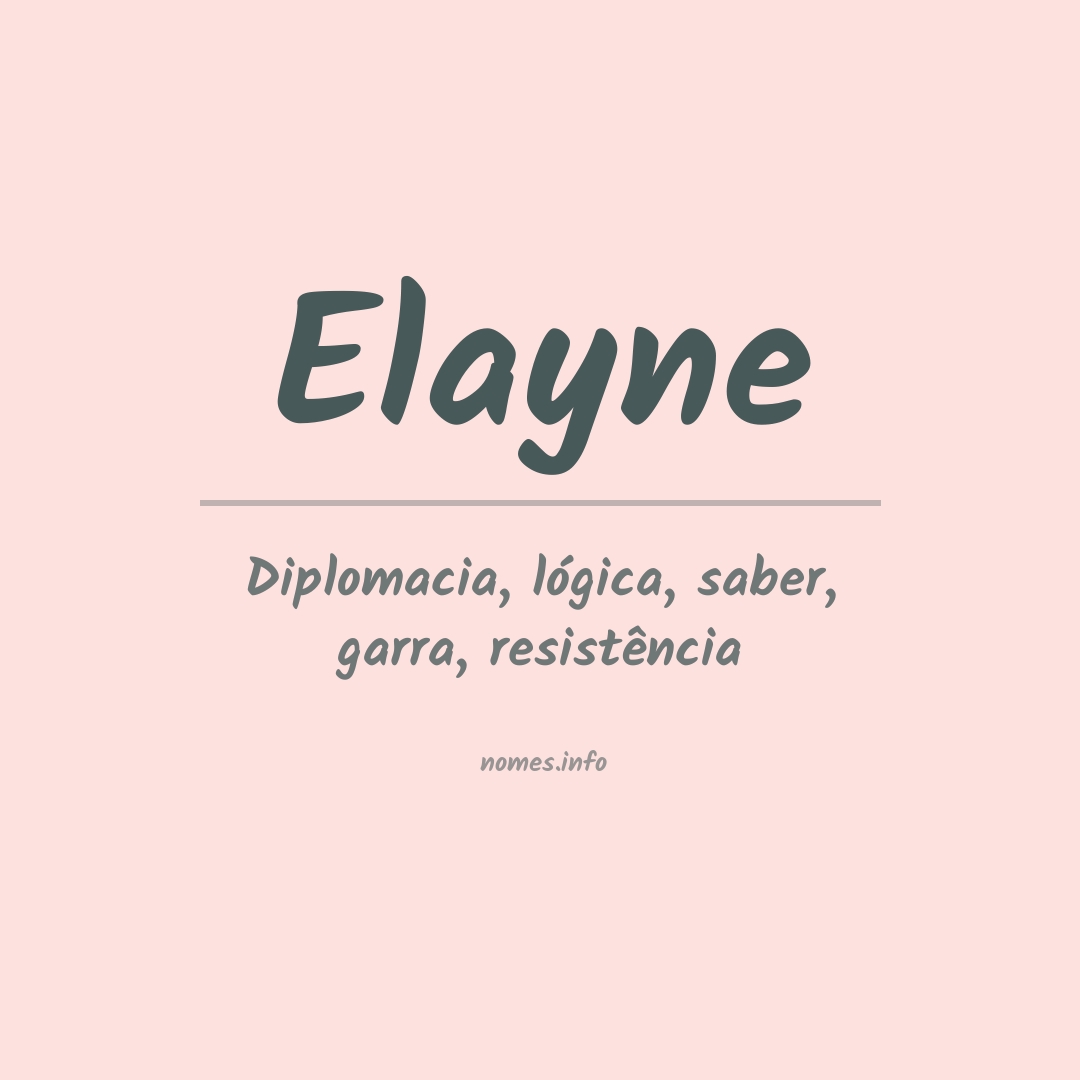 Significado do nome Elayne
