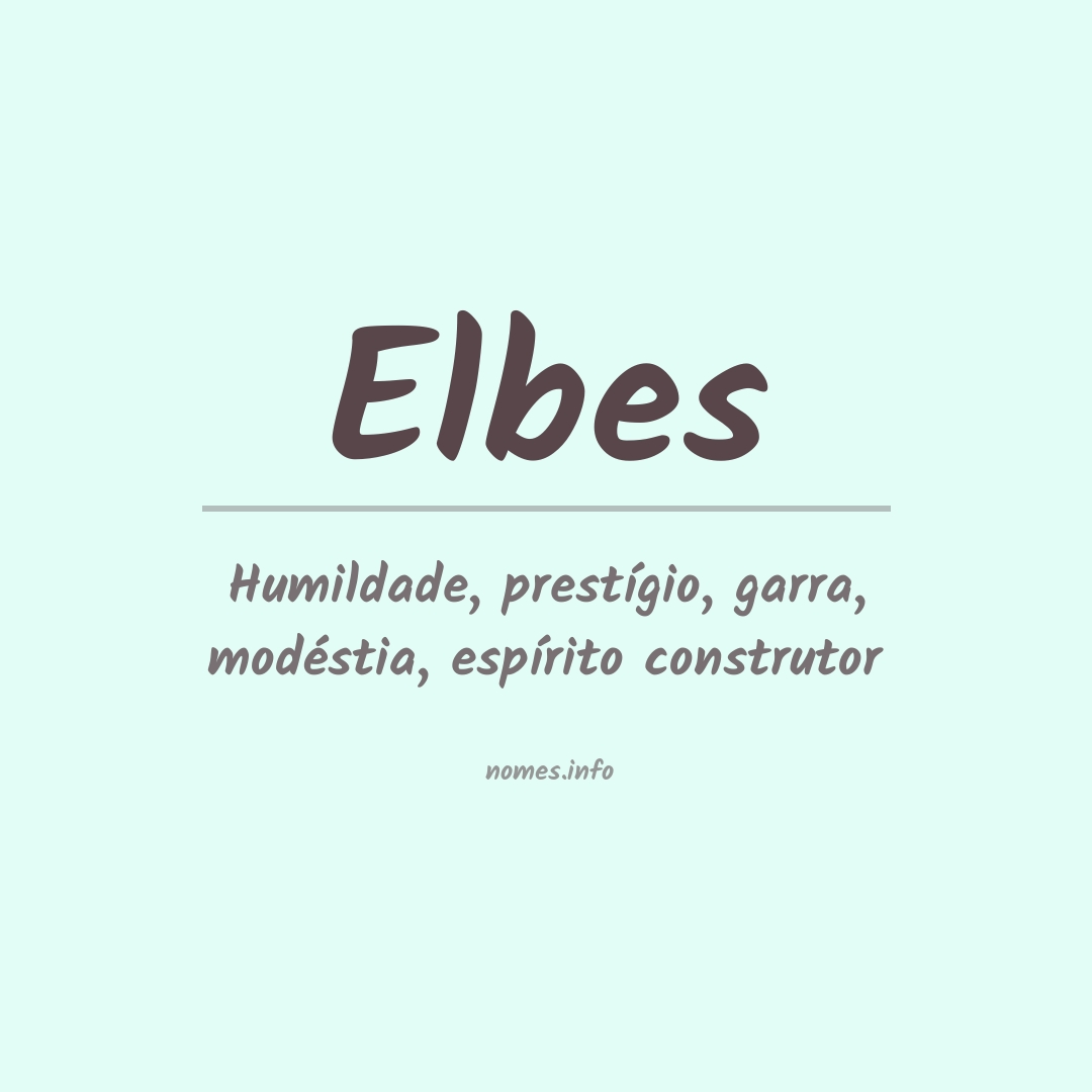 Significado do nome Elbes