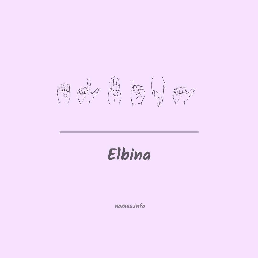 Elbina em Libras Elbina em Libras