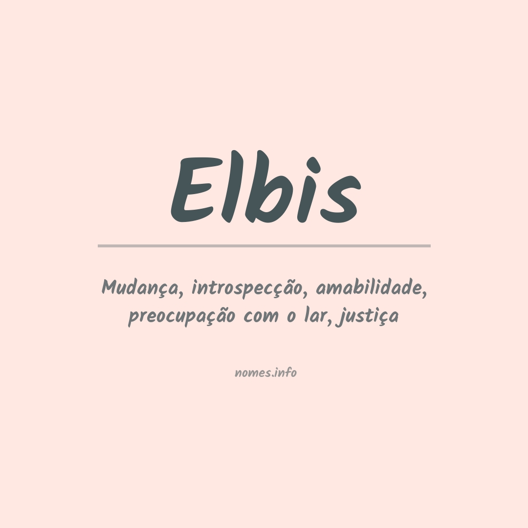 Significado do nome Elbis