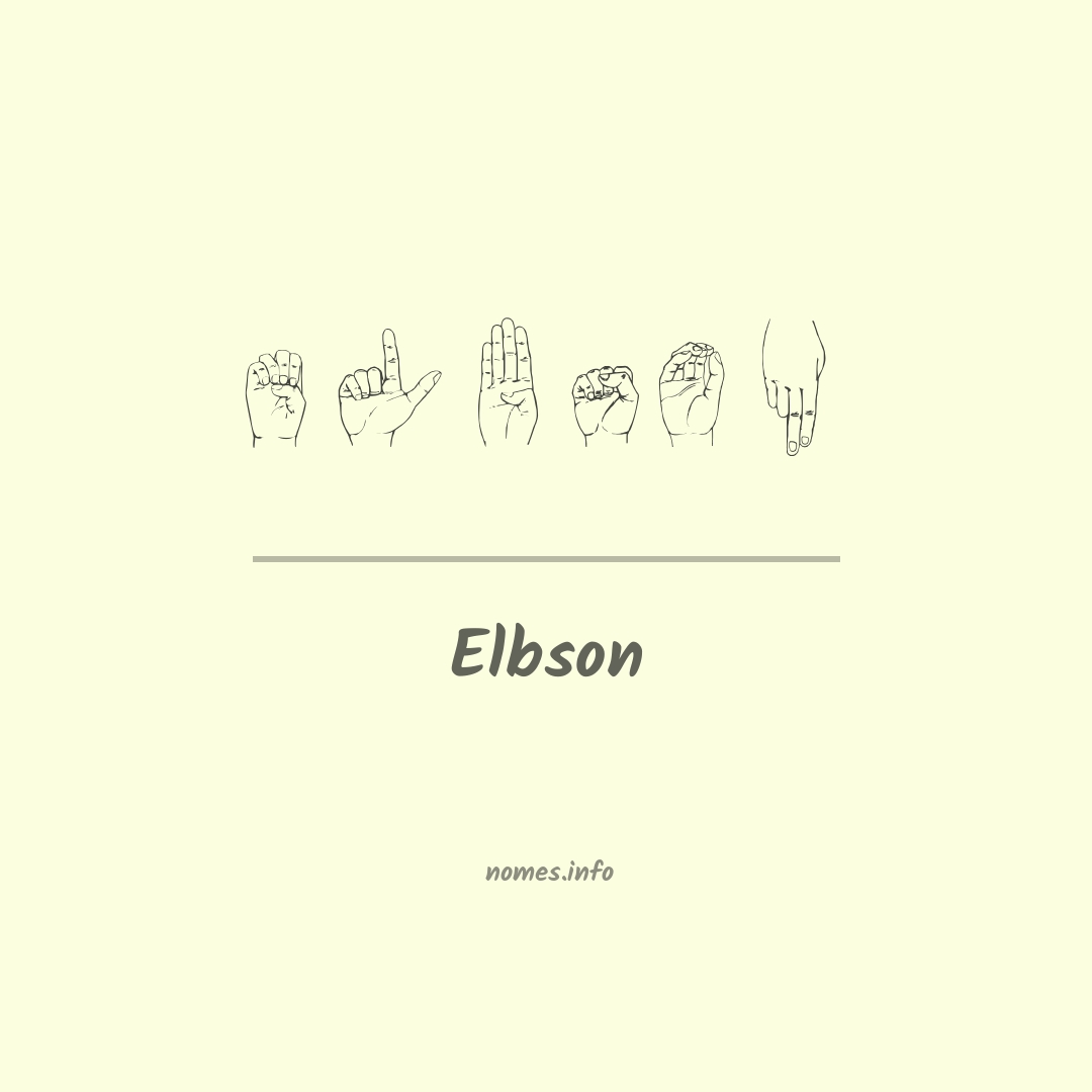 Elbson em Libras