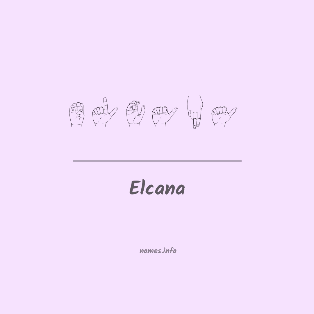 Elcana em Libras