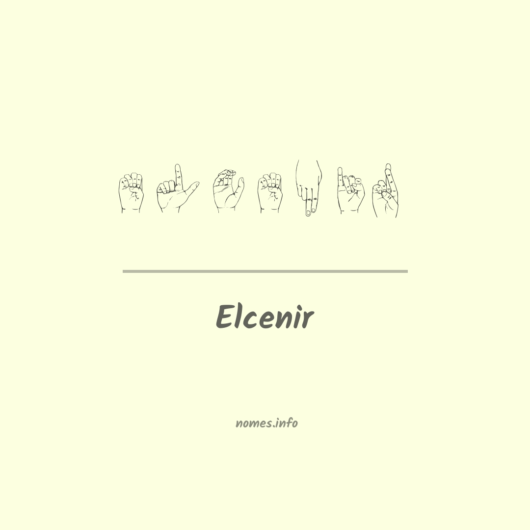 Elcenir em Libras