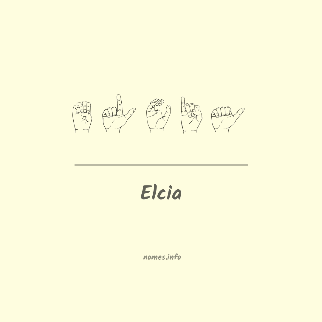 Elcia em Libras