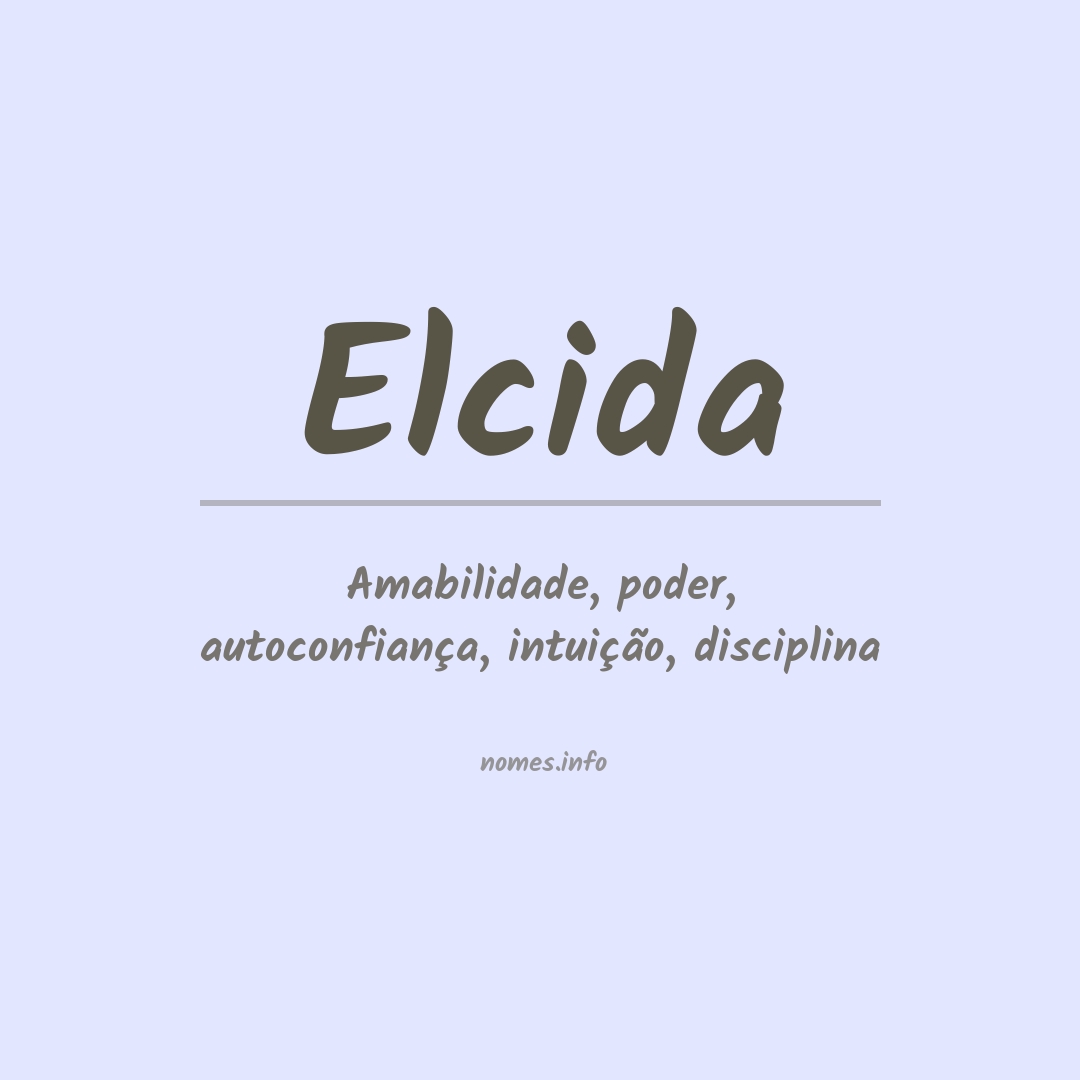 Significado do nome Elcida