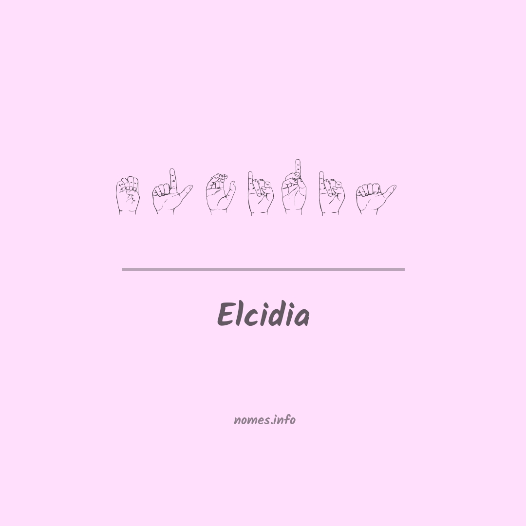 Elcidia em Libras