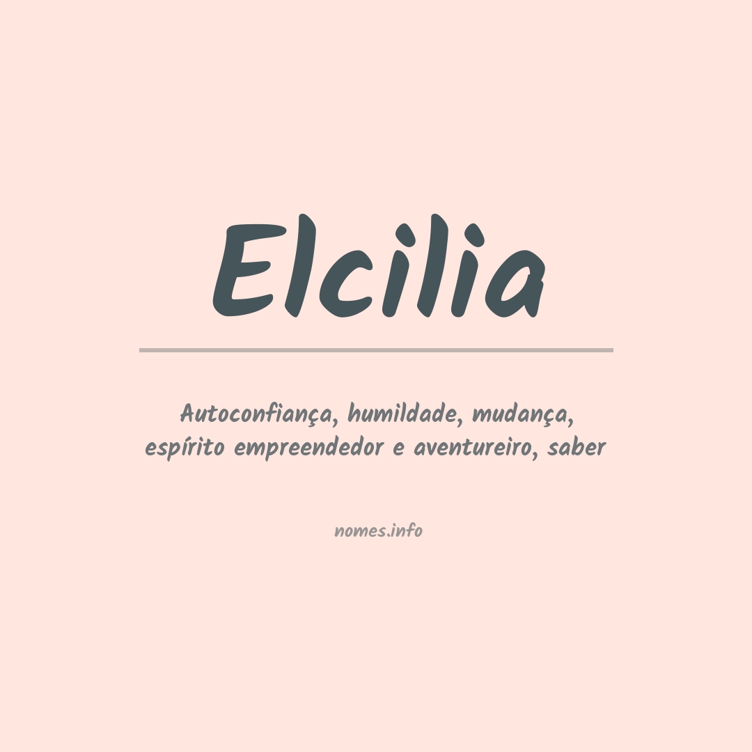 Significado do nome Elcilia