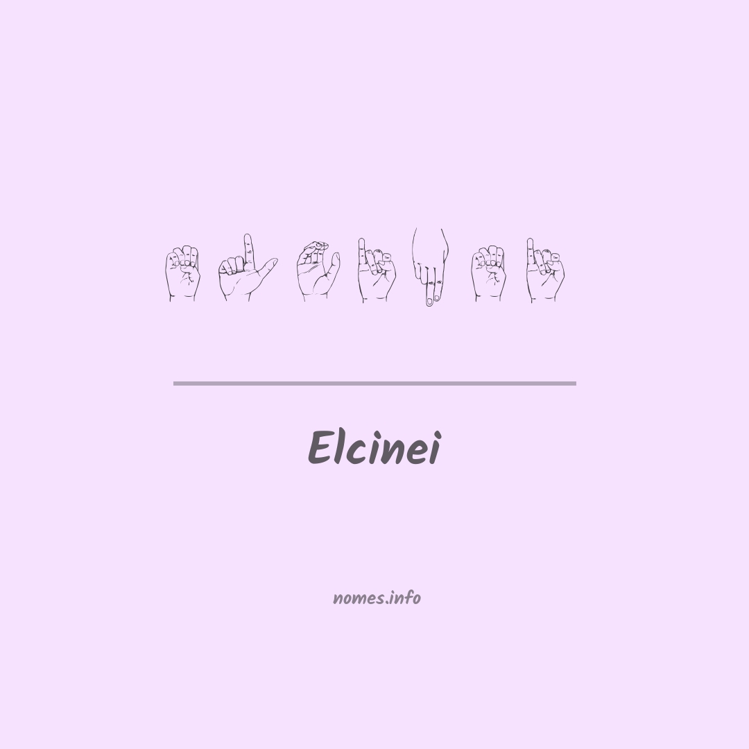 Elcinei em Libras