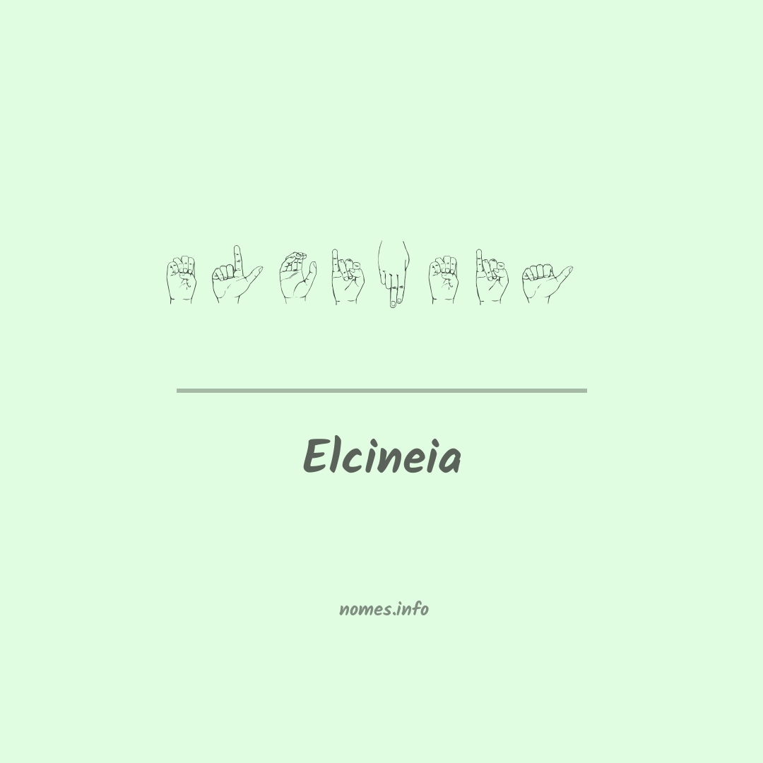 Elcineia em Libras