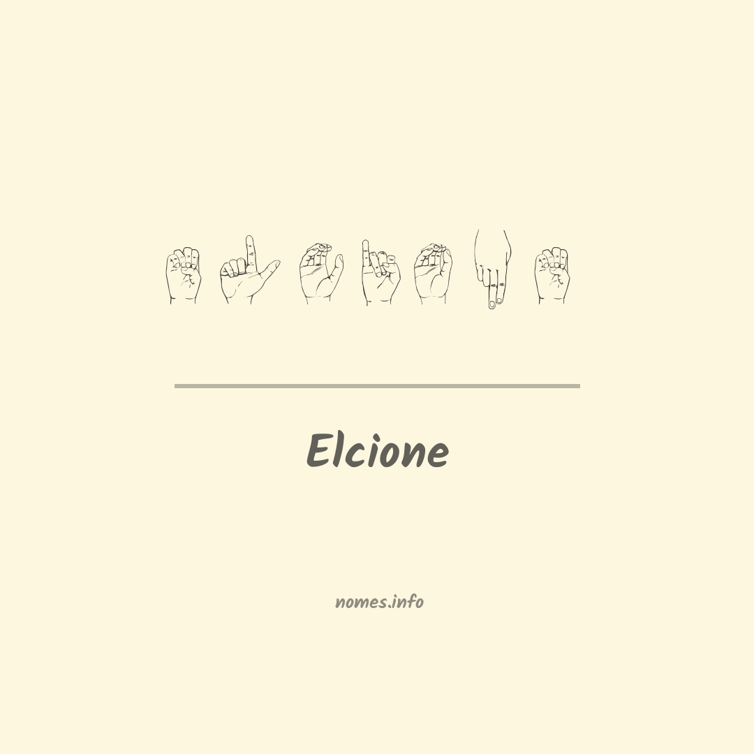 Elcione em Libras