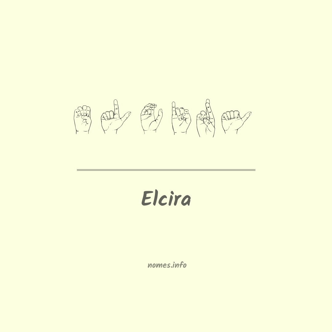 Elcira em Libras