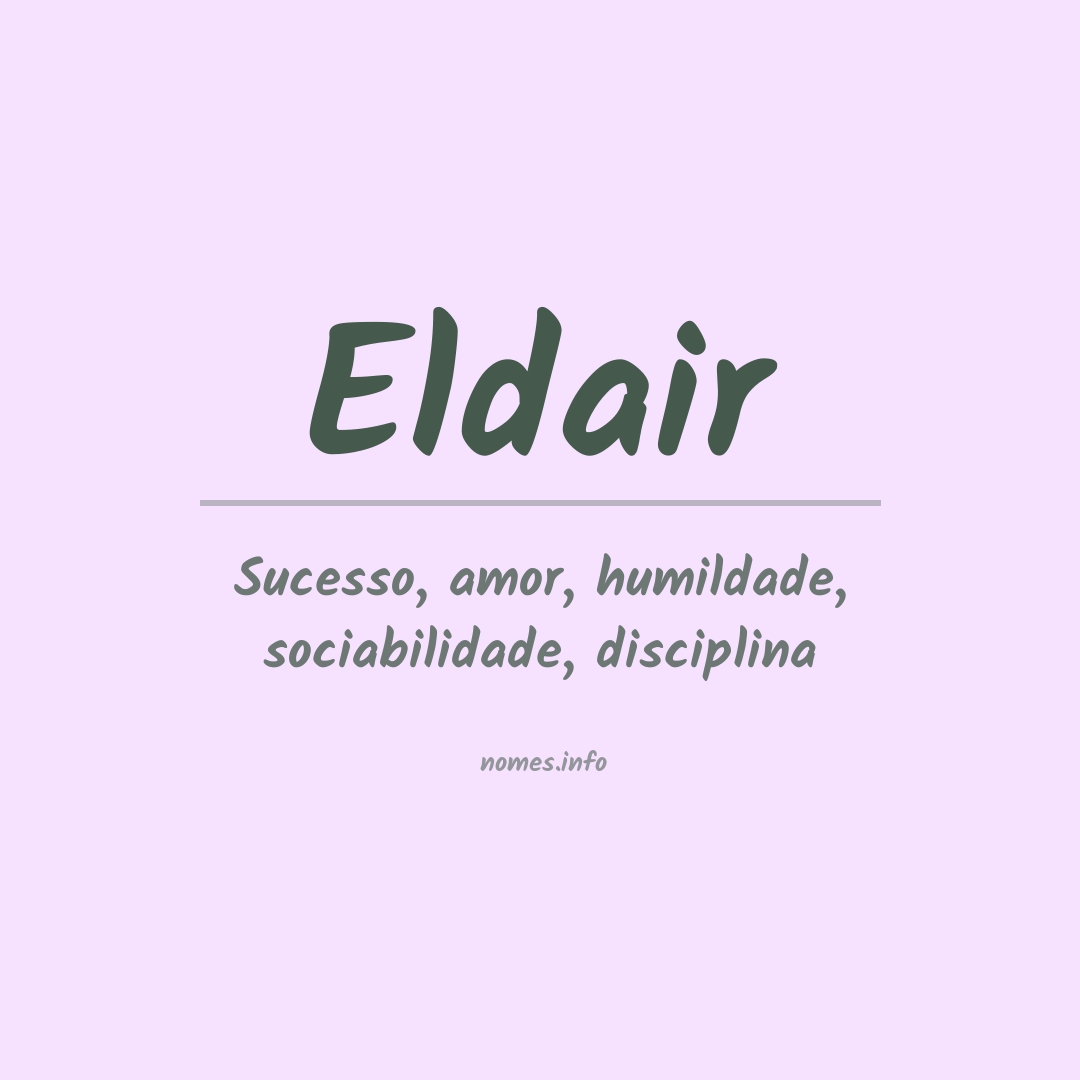 Significado do nome Eldair