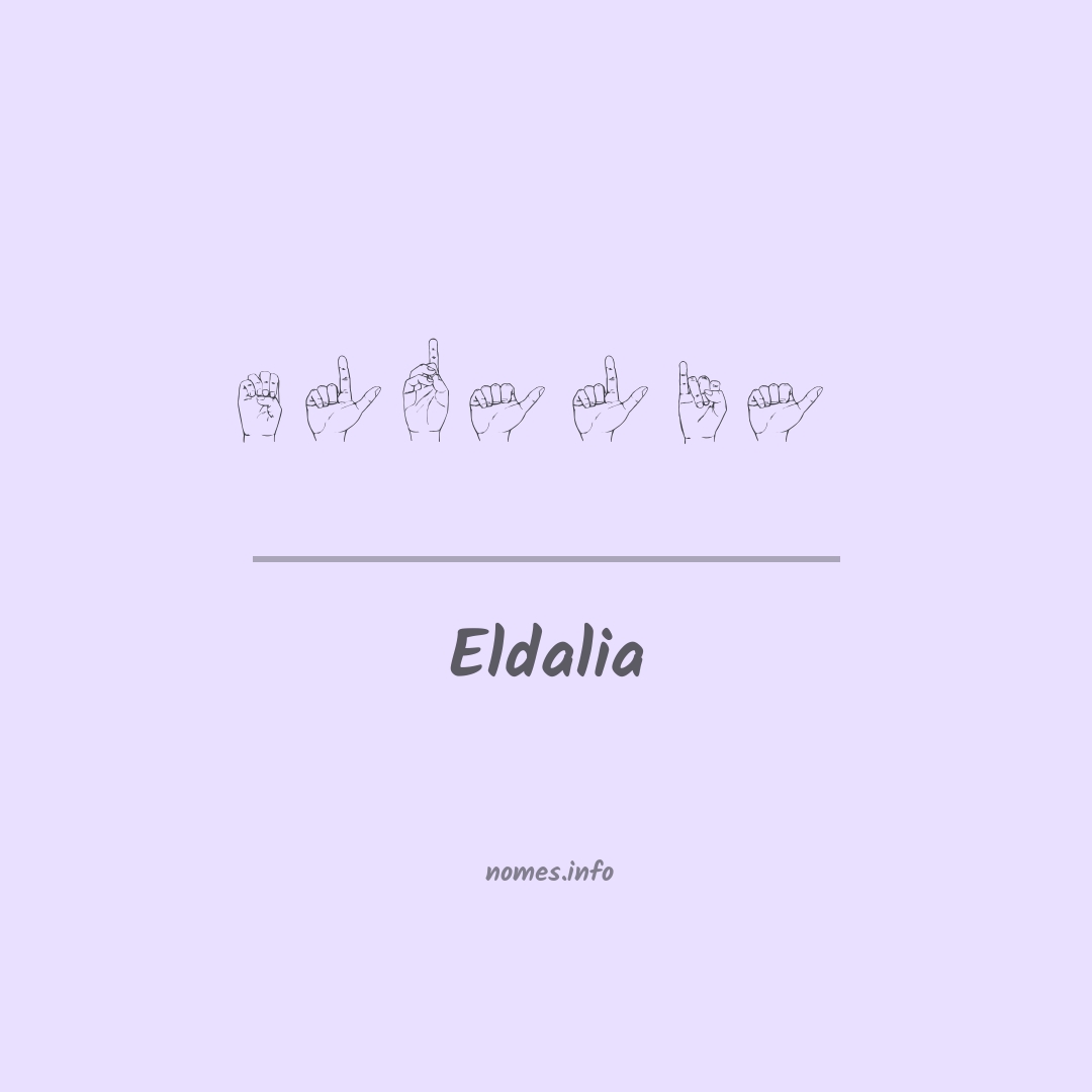 Eldalia em Libras