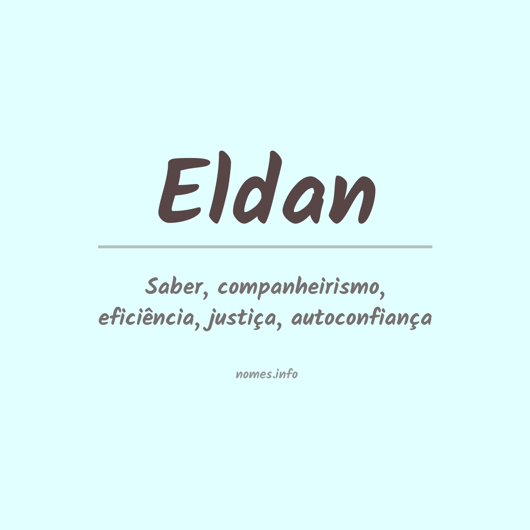 Significado do nome Eldan