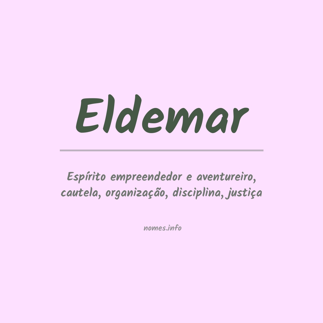 Significado do nome Eldemar