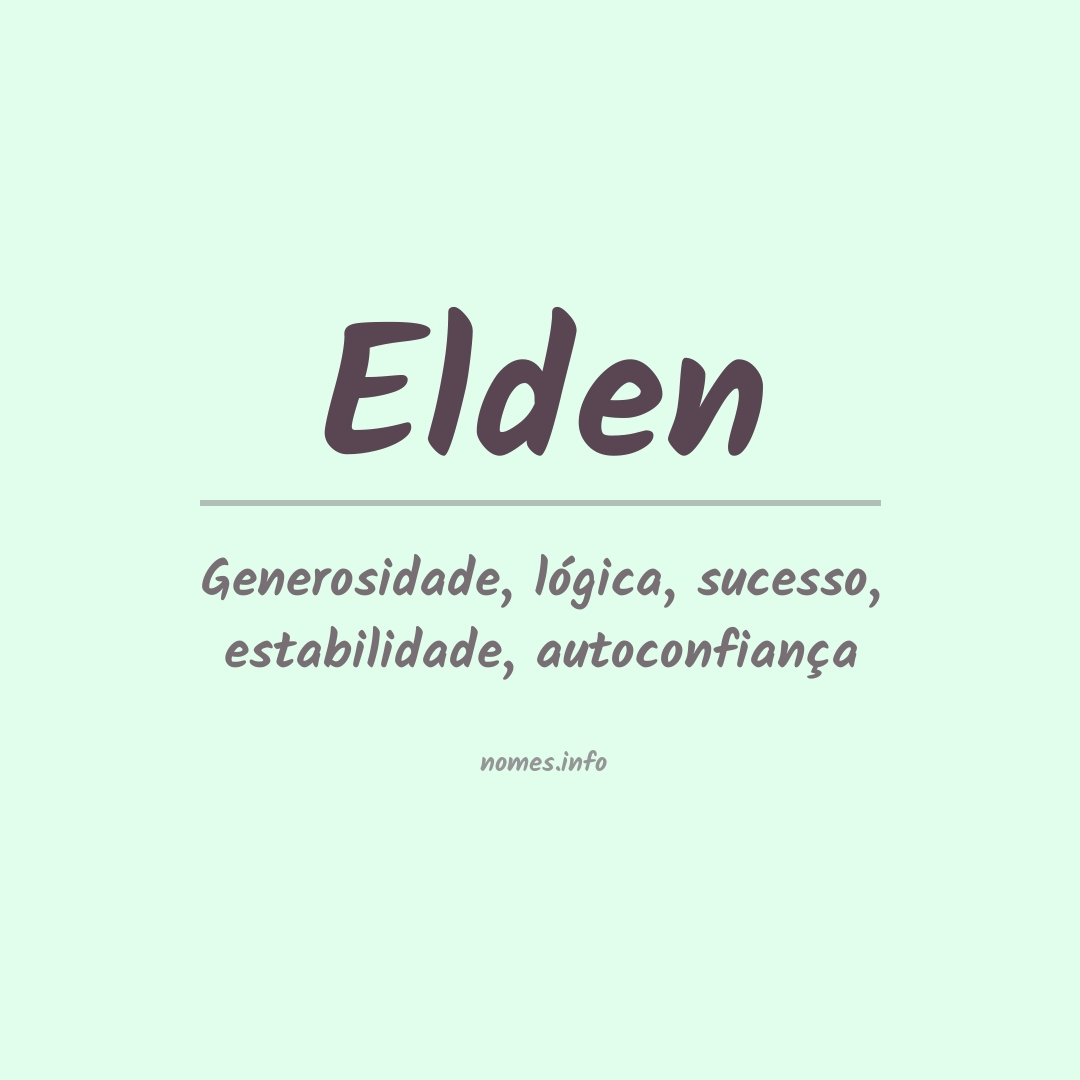 Significado do nome Elden