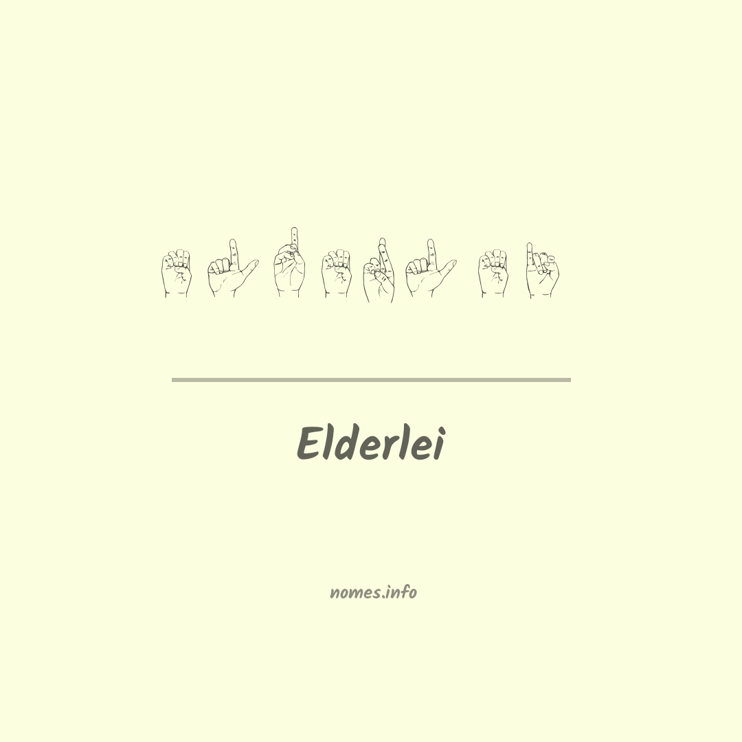 Elderlei em Libras