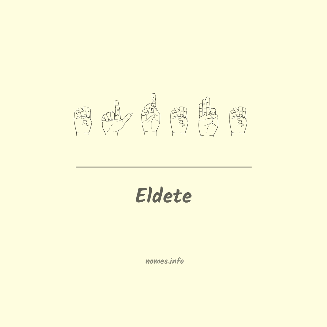Eldete em Libras