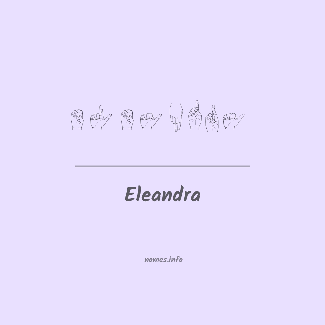 Eleandra em Libras