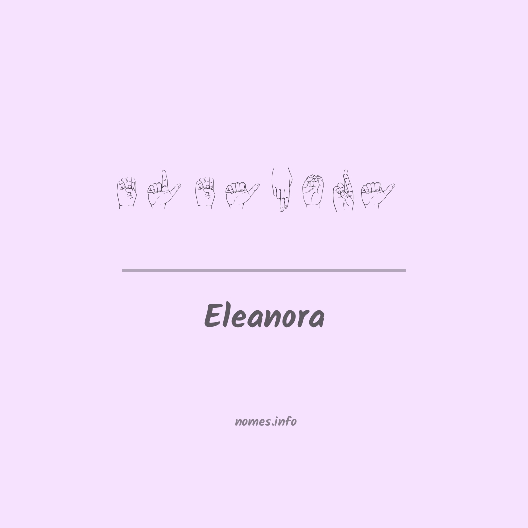 Eleanora em Libras
