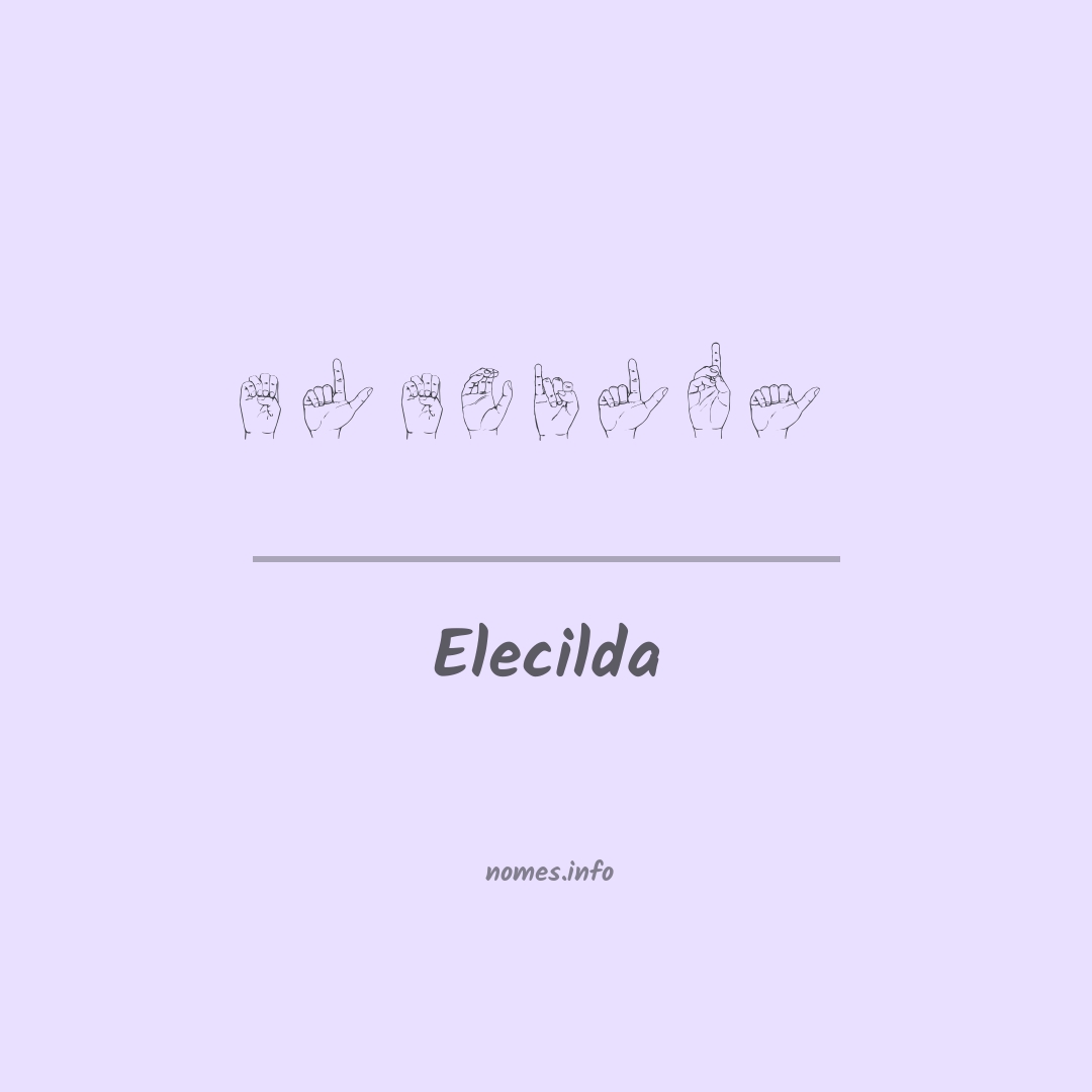 Elecilda em Libras