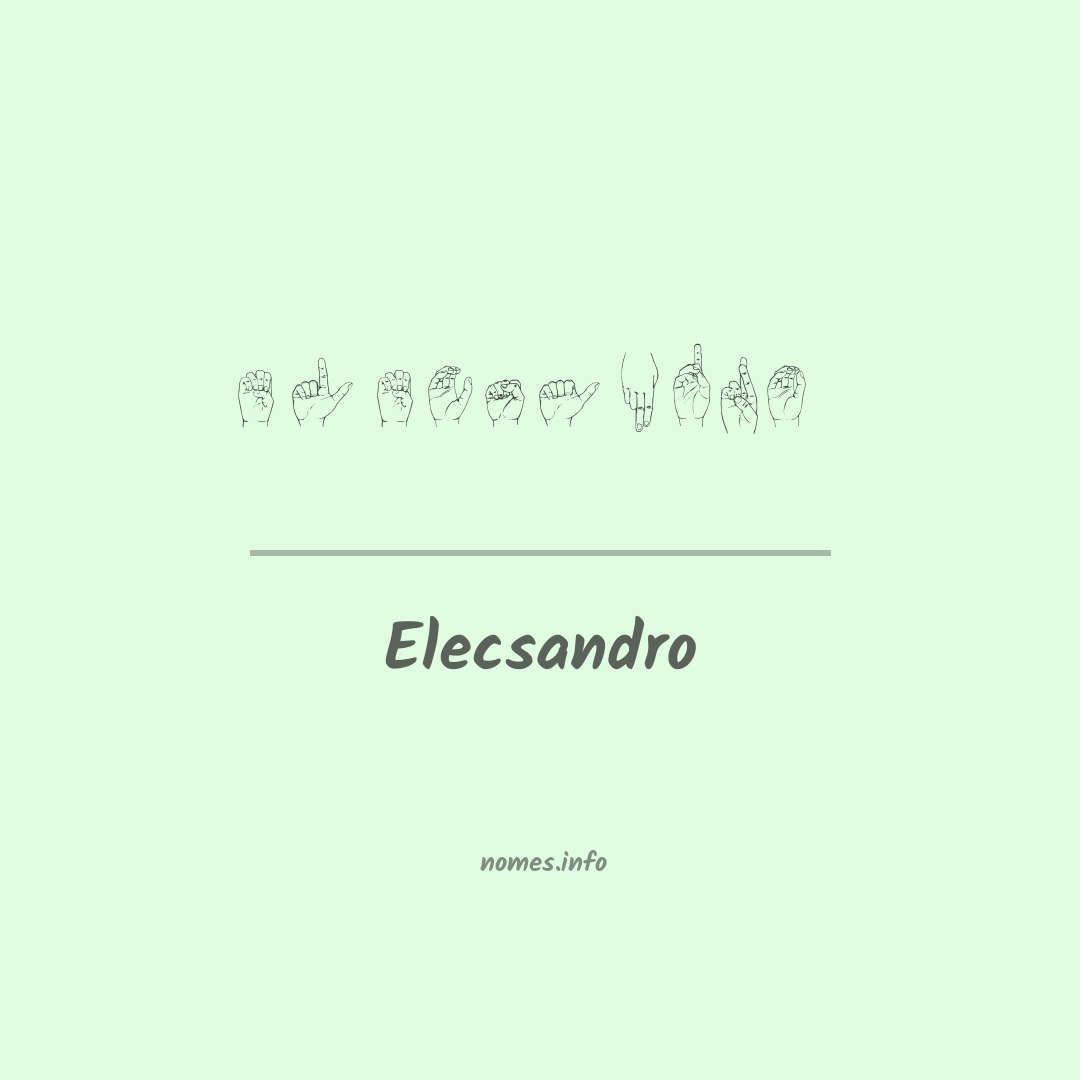 Elecsandro em Libras