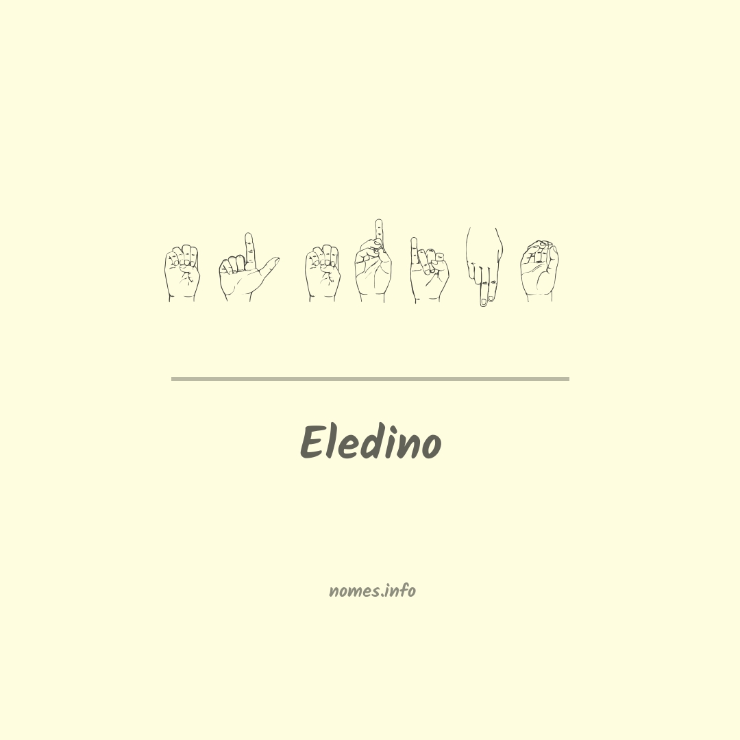 Eledino em Libras