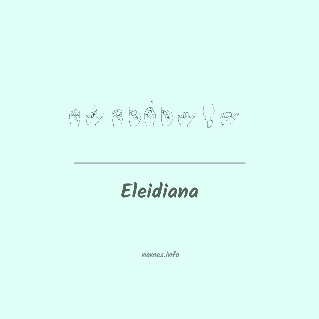 Eleidiana em Libras