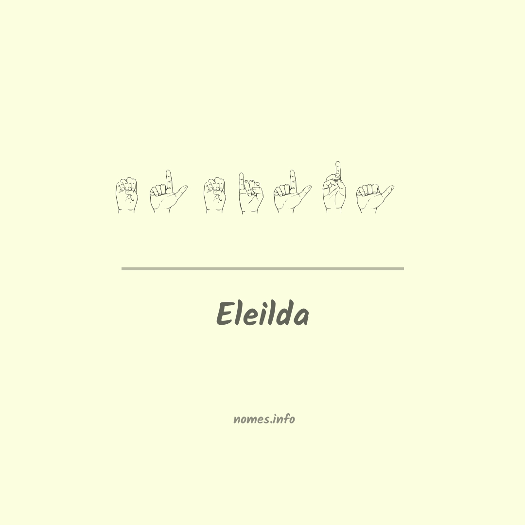 Eleilda em Libras