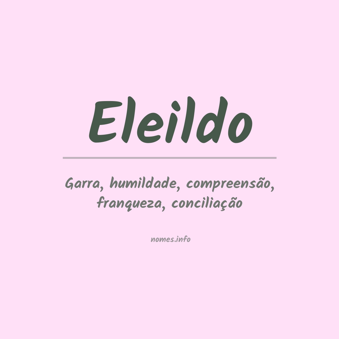 Significado do nome Eleildo