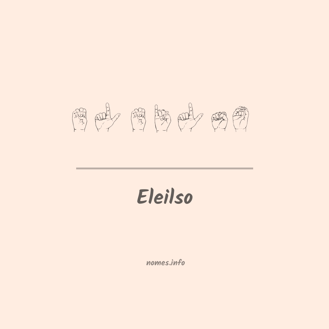 Eleilso em Libras