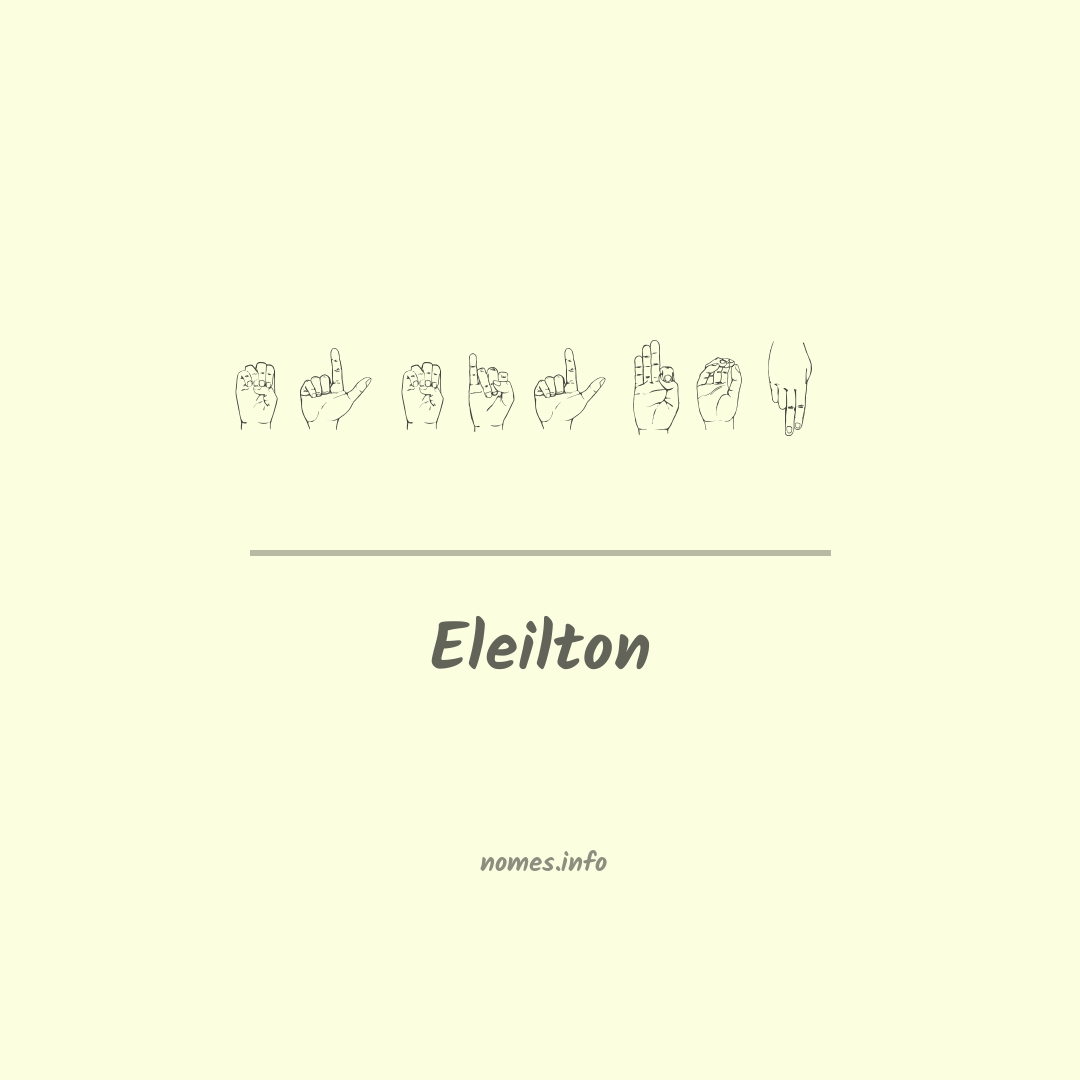 Eleilton em Libras