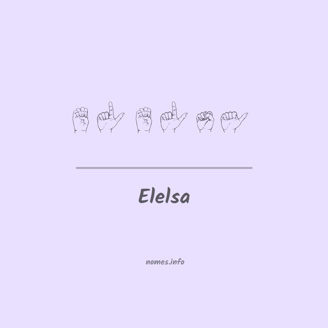 Elelsa em Libras
