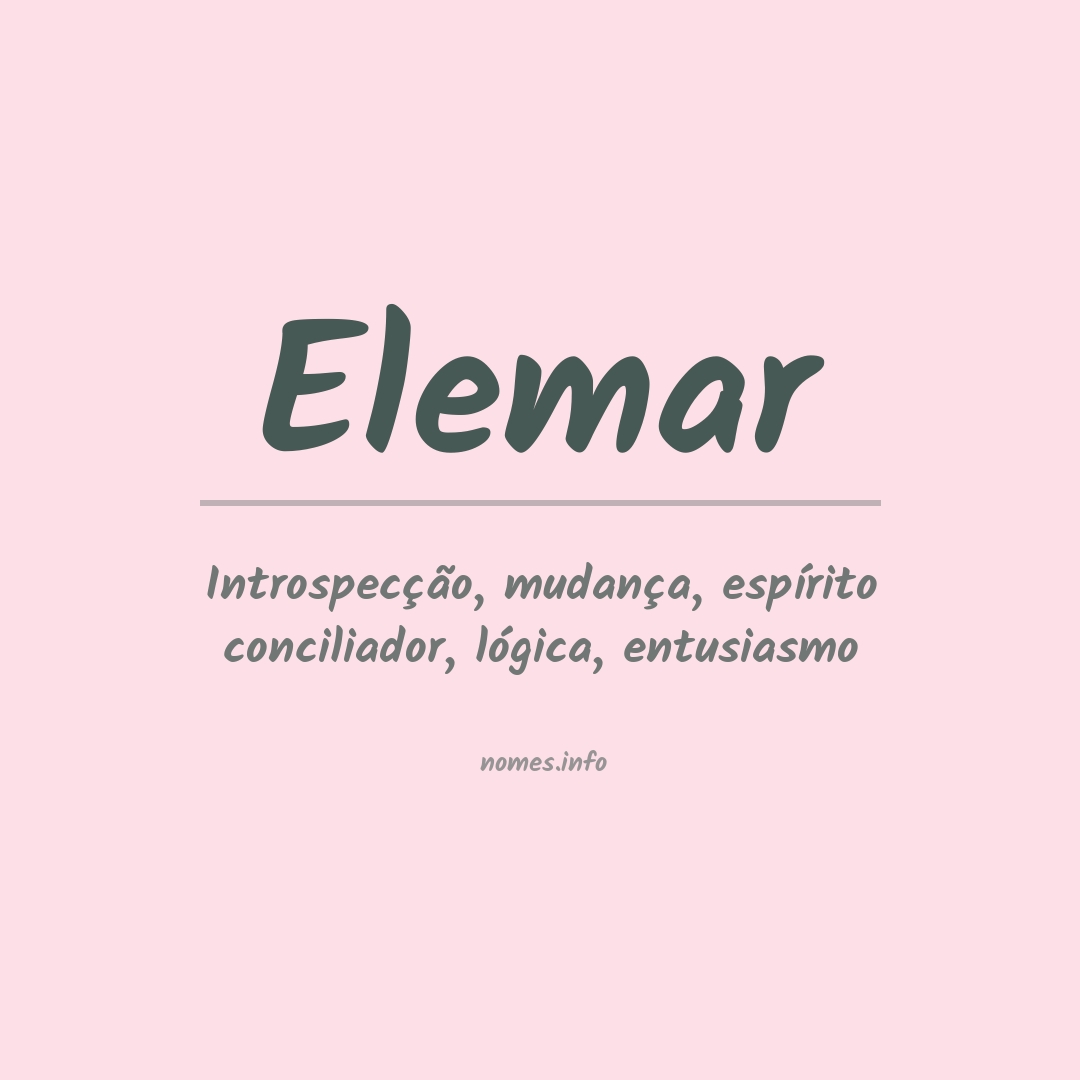 Significado do nome Elemar