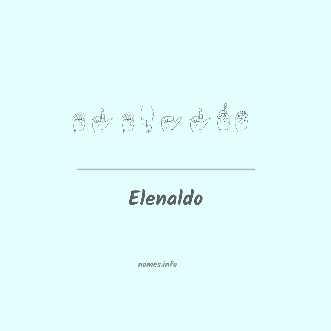 Elenaldo em Libras