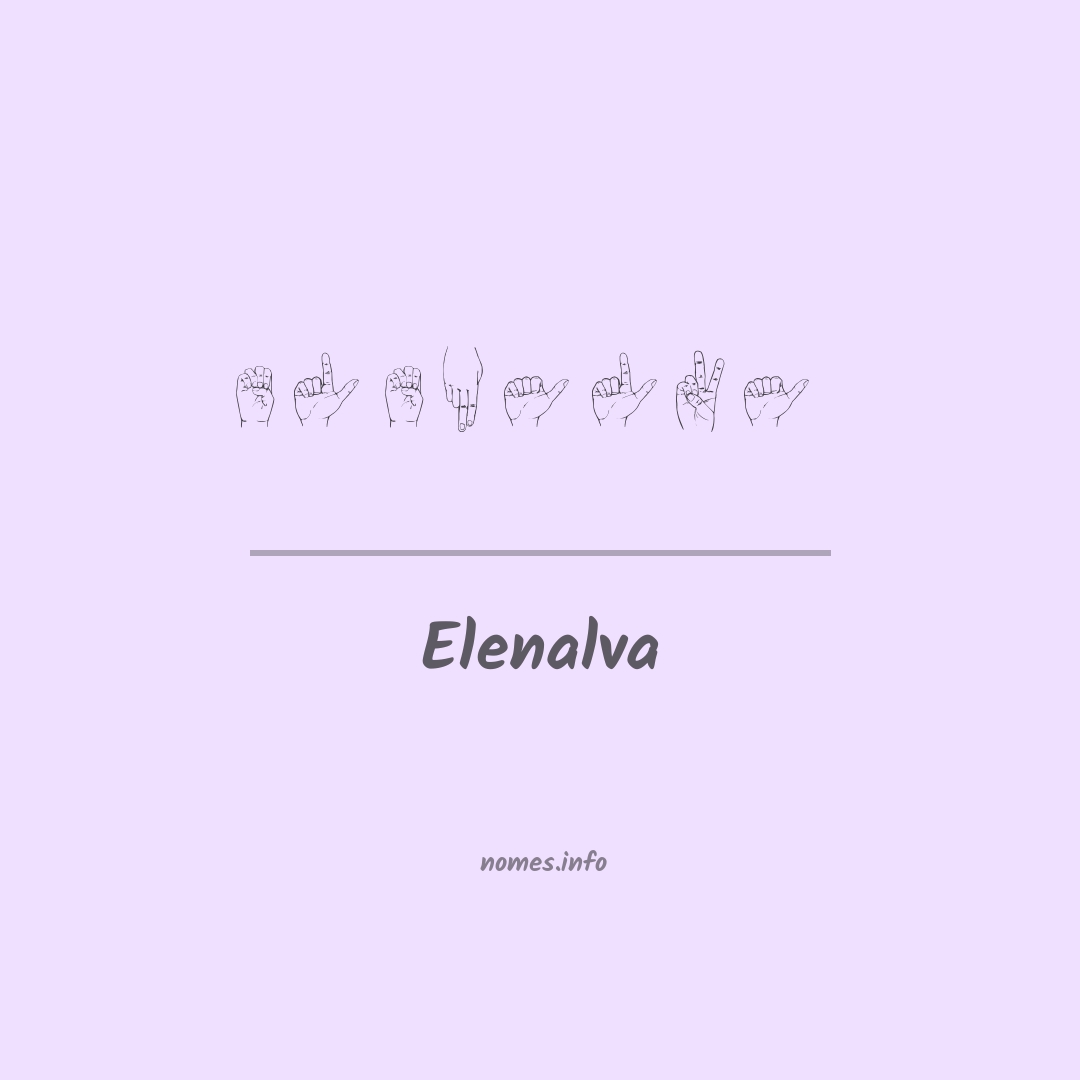 Elenalva em Libras