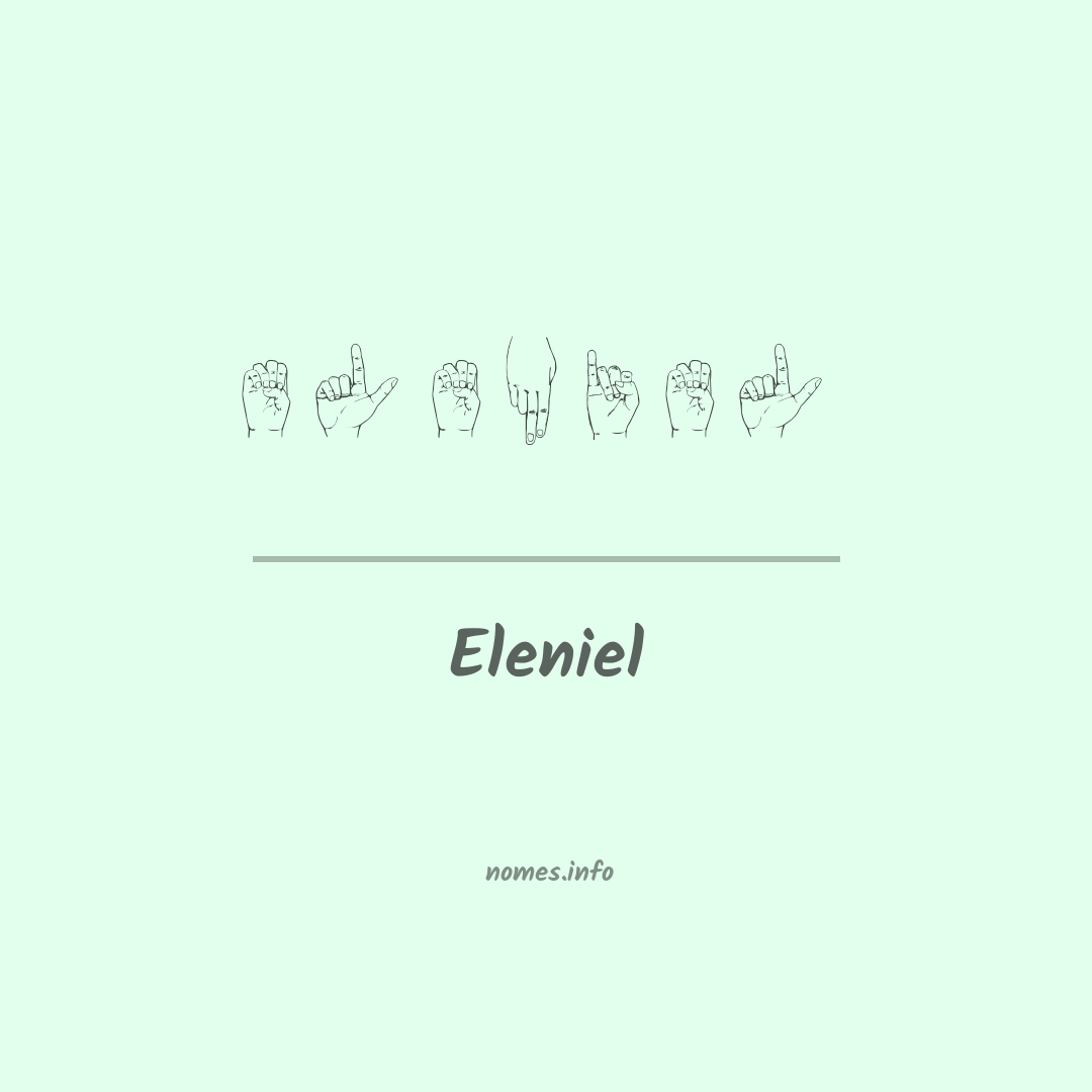 Eleniel em Libras