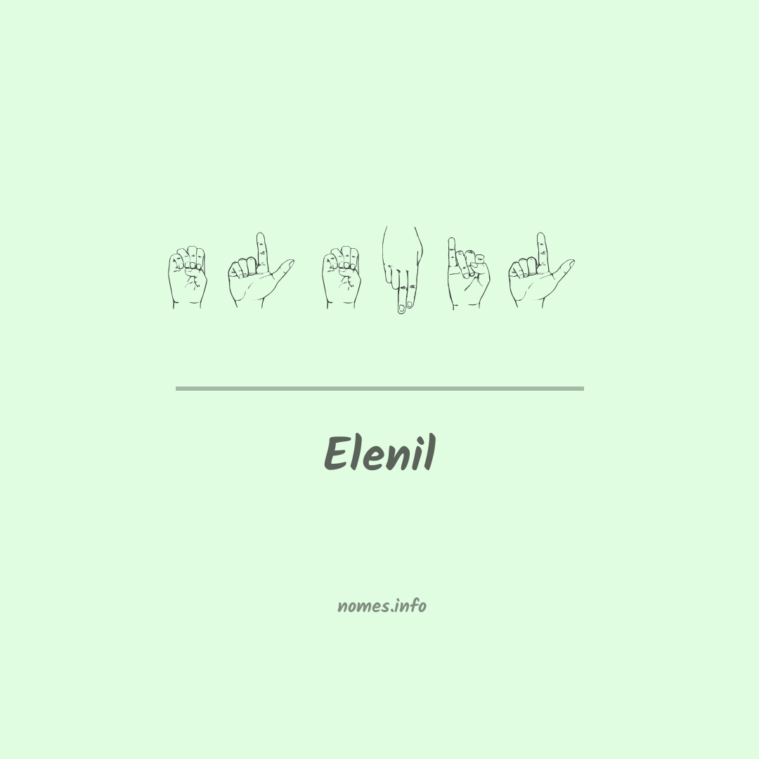 Elenil em Libras
