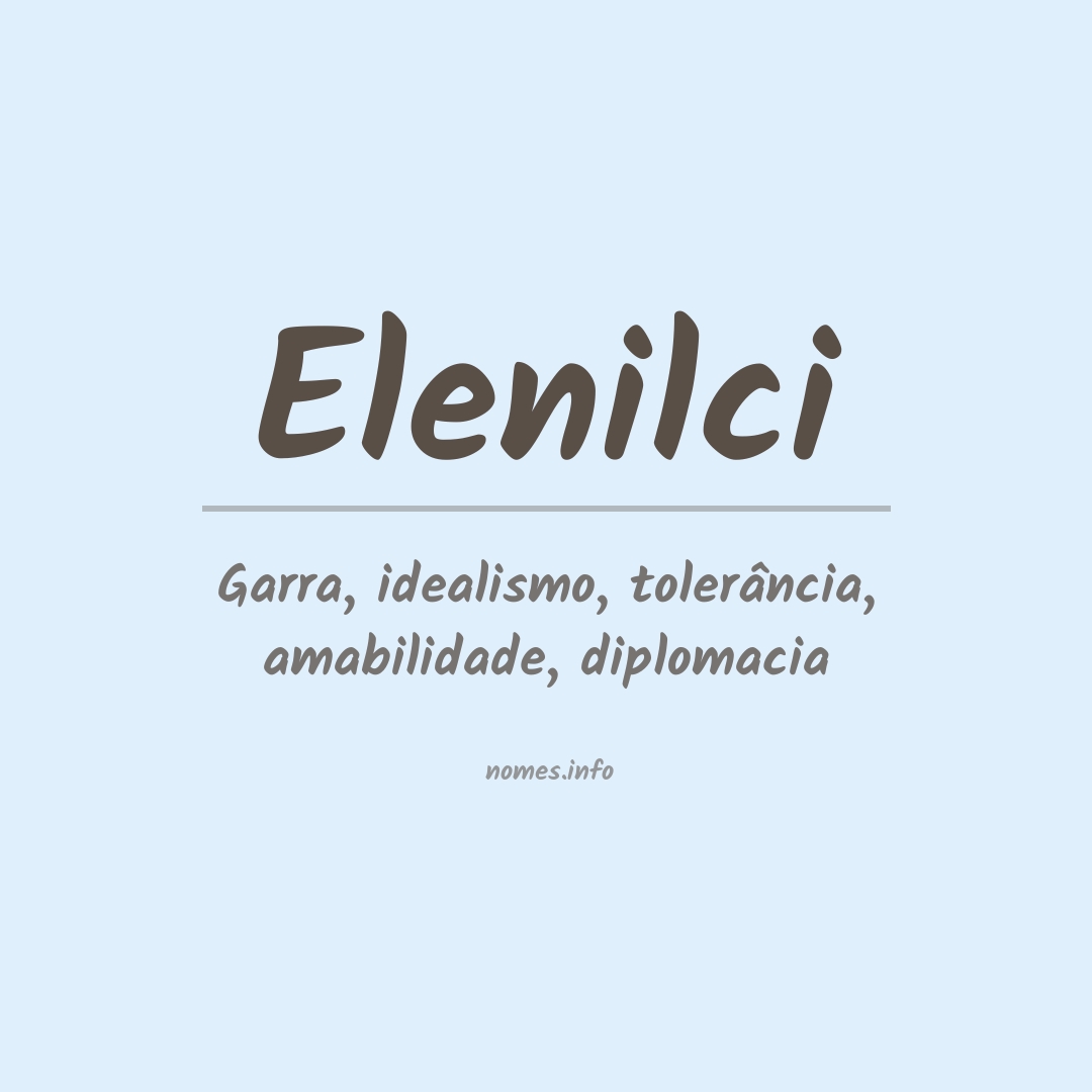 Significado do nome Elenilci