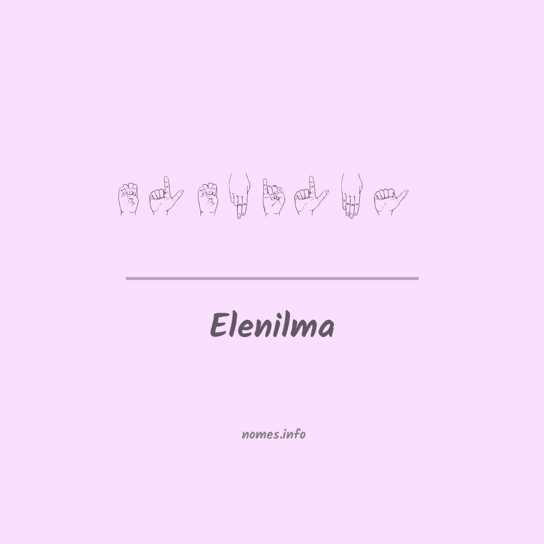 Elenilma em Libras
