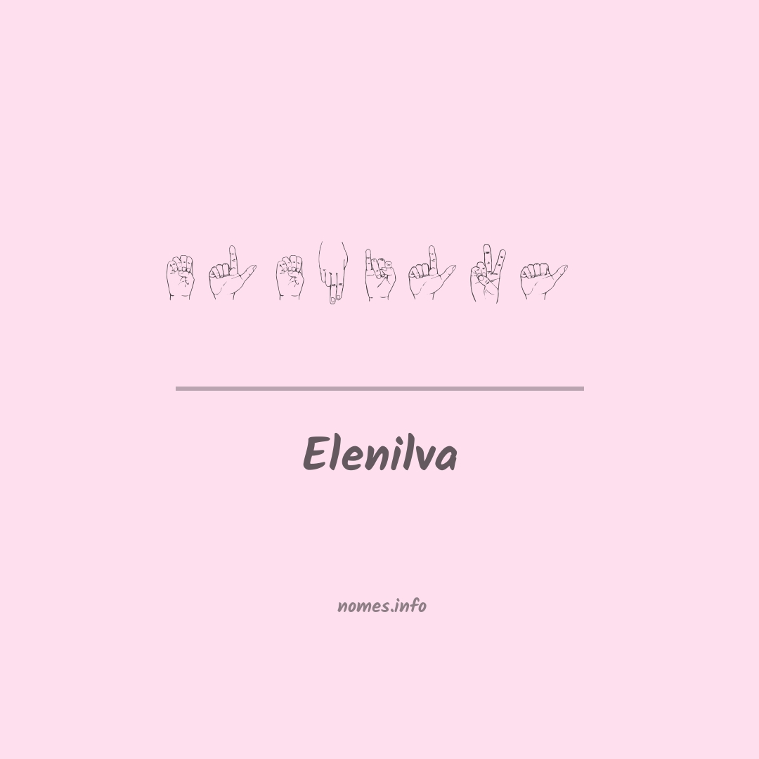 Elenilva em Libras