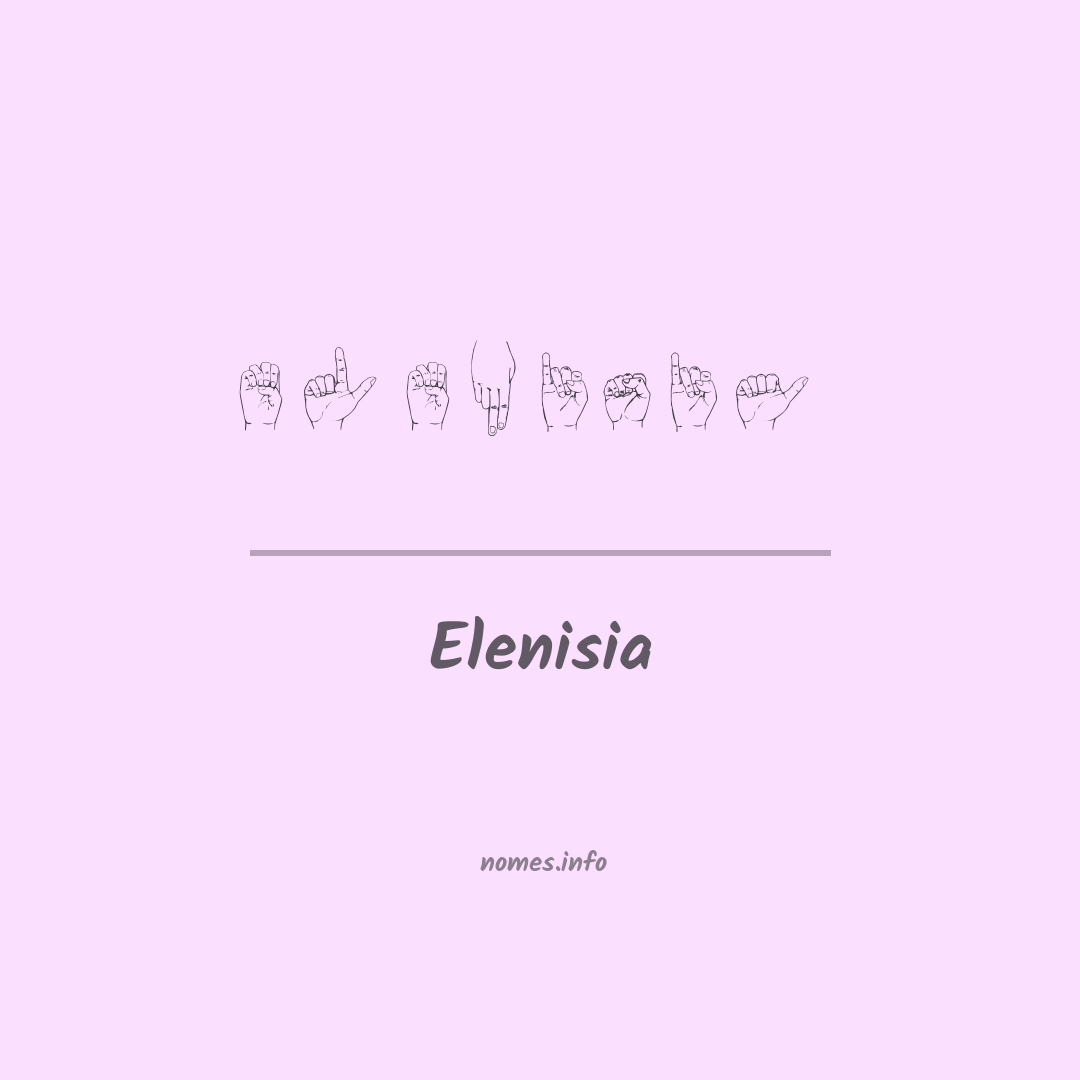 Elenisia em Libras